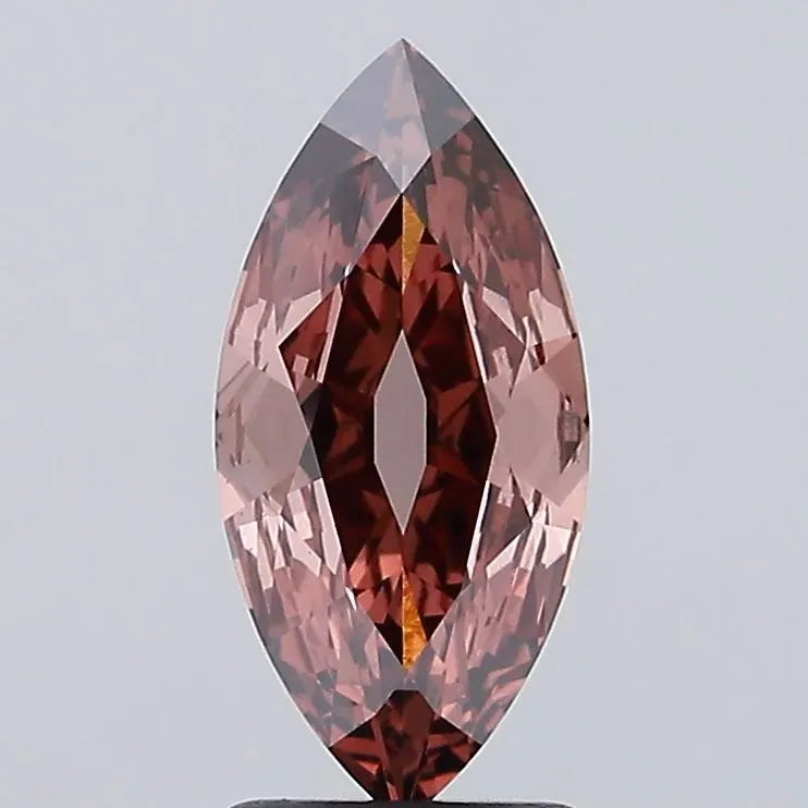 1.74ct Marquise Lab Grown Diamond (Colour Fancy Pink Brown, Clarity VVS2, IGI Certified)