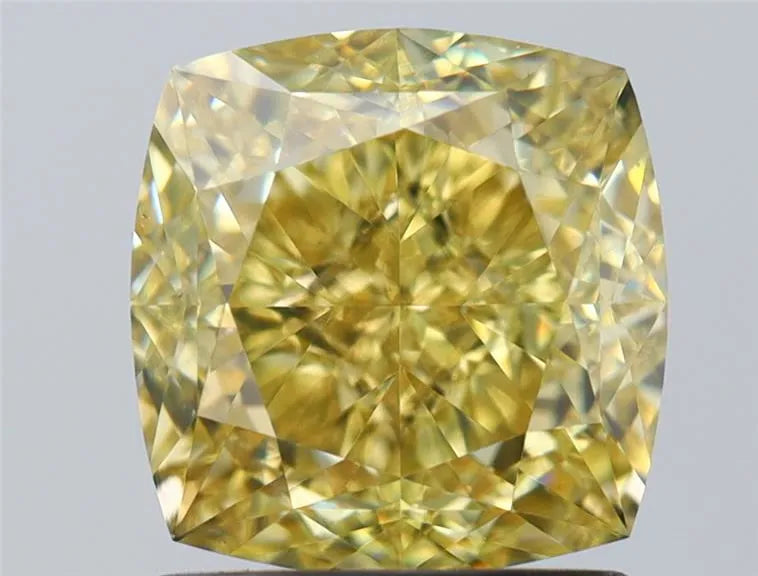 1.77ct Cushion brilliant Natural Diamond (Colour Fancy Yellow, Clarity VS1, GIA Certified)