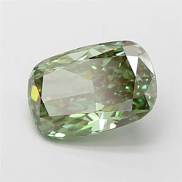 1.77ct Cushion modified Lab Grown Diamond (Colour Fancy Vivid Green, Clarity VVS2, IGI Certified)
