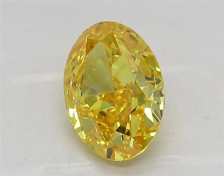1.77ct Oval Lab Grown Diamond (Colour Fancy Vivid Yellow, Clarity VS1, IGI Certified)