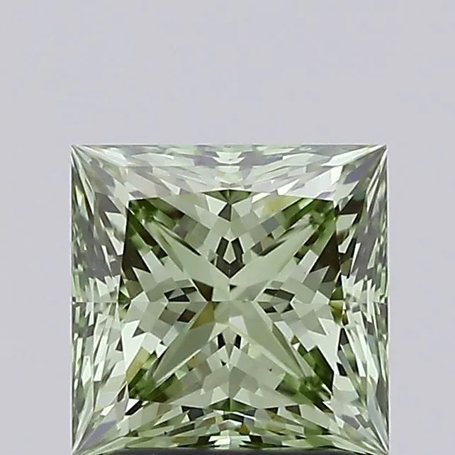 1.77ct Princess Lab Grown Diamond (Colour Fancy Intense Green, Clarity VS1, IGI Certified)