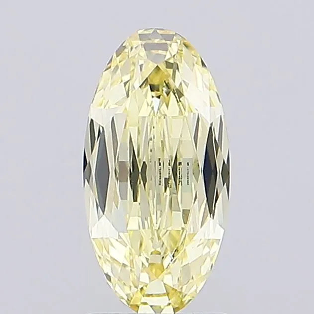 1.78ct Oval Lab Grown Diamond (Colour Fancy Light Yellow, Clarity VVS2, IGI Certified)