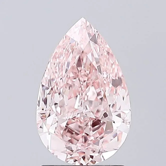 1.78ct Pear Lab Grown Diamond (Colour Fancy Intense Pink, Clarity VVS2, IGI Certified)