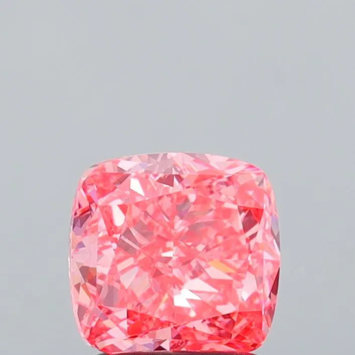 1.79ct Cushion modified Lab Grown Diamond (Colour Fancy Vivid Pink, Clarity VVS2, IGI Certified)