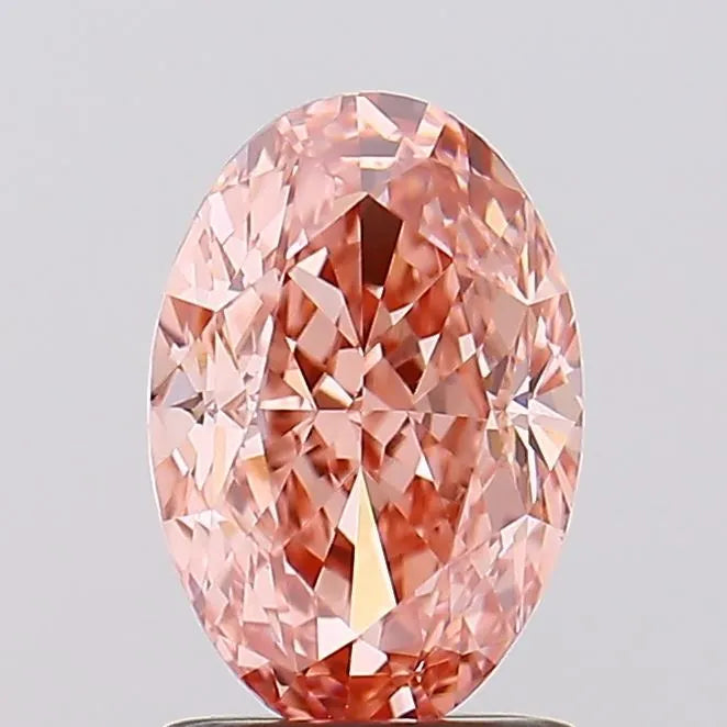 1.80ct Oval Lab Grown Diamond (Colour Fancy Vivid Pink, Clarity VVS2, IGI Certified)