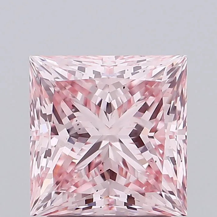 1.80ct Princess Lab Grown Diamond (Colour Fancy Intense Pink, Clarity VS2, IGI Certified)