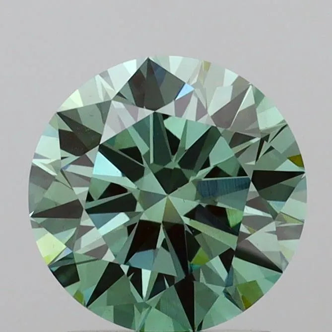 1.80ct Round Lab Grown Diamond (Colour Fancy Vivid Green, Clarity VS1, Cut ID, IGI Certified)