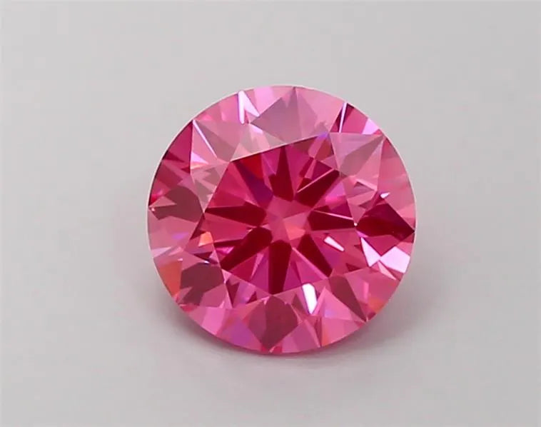 1.80ct Round Lab Grown Diamond (Colour Fancy Vivid Pink, Clarity VS2, Cut ID, IGI Certified)