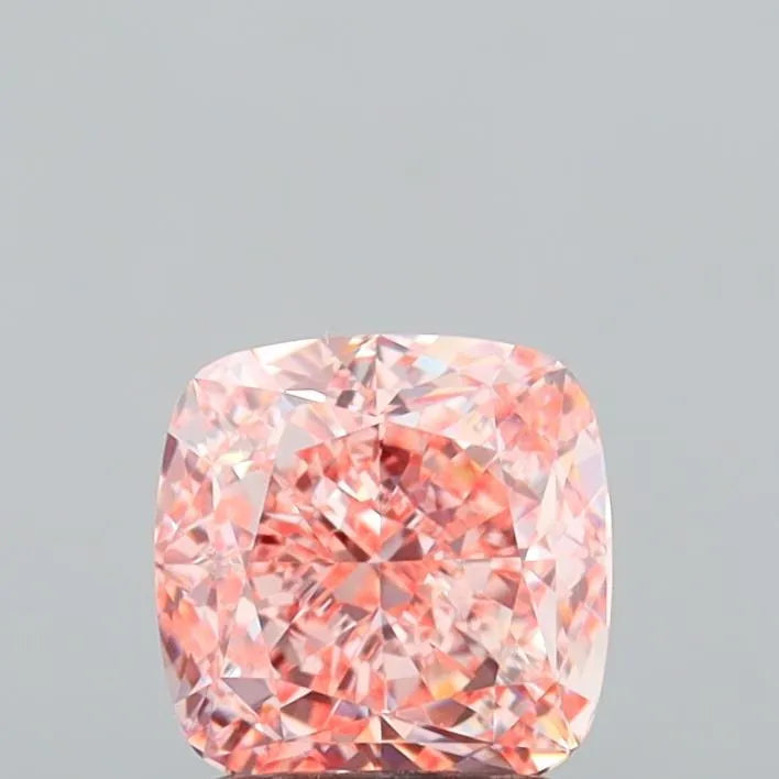 1.81ct Cushion modified Lab Grown Diamond (Colour Fancy Vivid Pink, Clarity VVS1, IGI Certified)