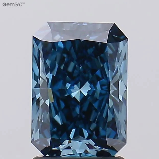 1.81ct Radiant Lab Grown Diamond (Colour Fancy Deep Blue, Clarity VVS2, IGI Certified)