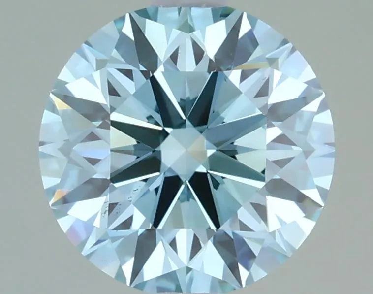 1.81ct Round Lab Grown Diamond (Colour Fancy Blue, Clarity SI1, Cut ID, IGI Certified)