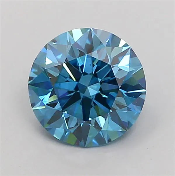 1.81ct Round Lab Grown Diamond (Colour Fancy Vivid Blue, Clarity VS2, Cut ID, IGI Certified)
