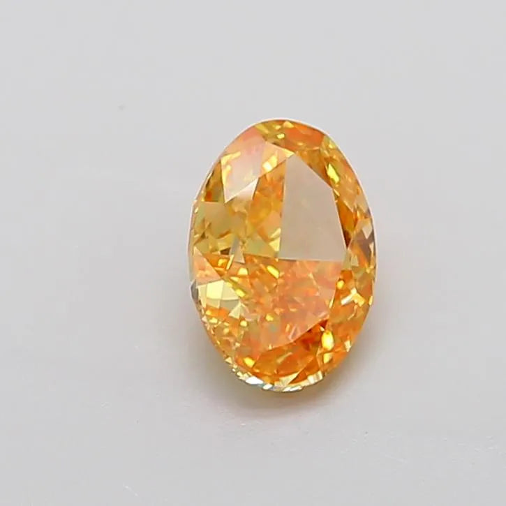 1.82ct Oval Lab Grown Diamond (Colour Fancy Vivid Yellow Orange, Clarity VS1, IGI Certified)