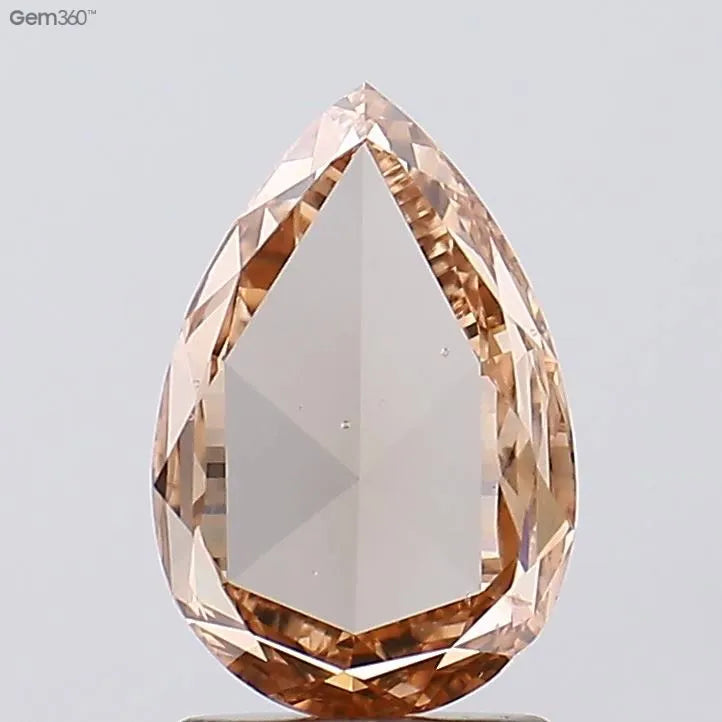 1.82ct Pear Lab Grown Diamond (Colour Fancy Light Pinkish Brown, Clarity VS2, Uncertified)