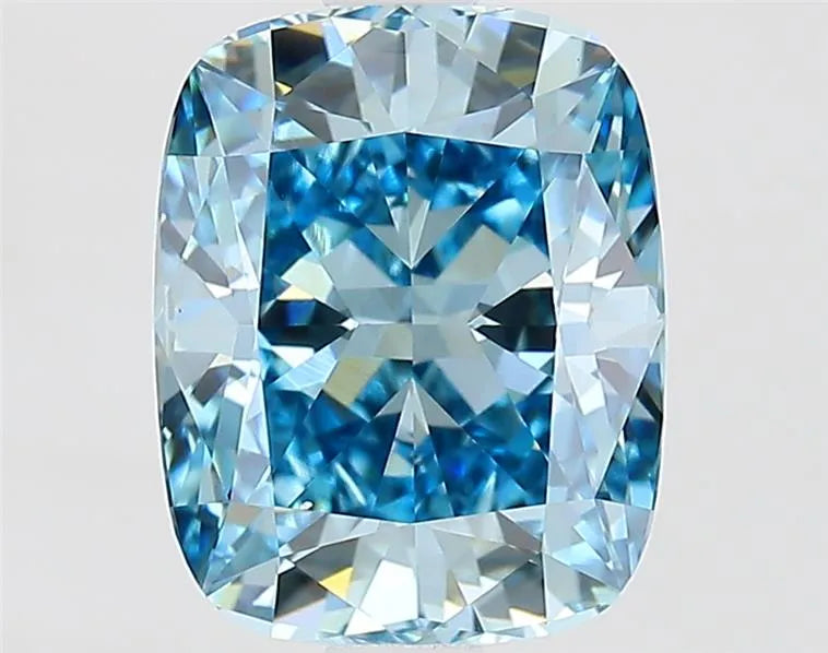 1.83ct Cushion brilliant Lab Grown Diamond (Colour Fancy Intense Blue, Clarity VVS2, IGI Certified)