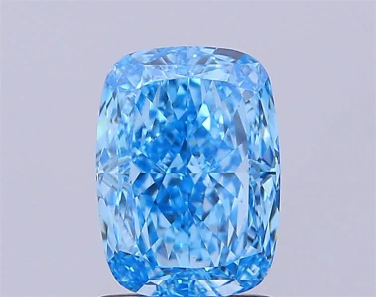 1.83ct Cushion modified Lab Grown Diamond (Colour Fancy Vivid Blue, Clarity VVS2, IGI Certified)