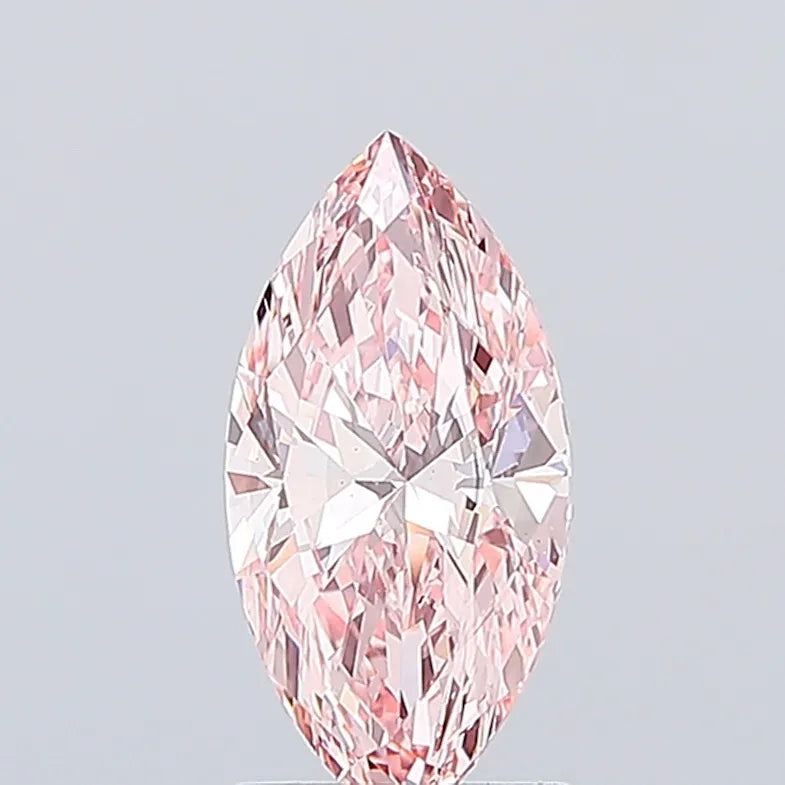 1.83ct Marquise Lab Grown Diamond (Colour Fancy Vivid Pink, Clarity SI1, IGI Certified)