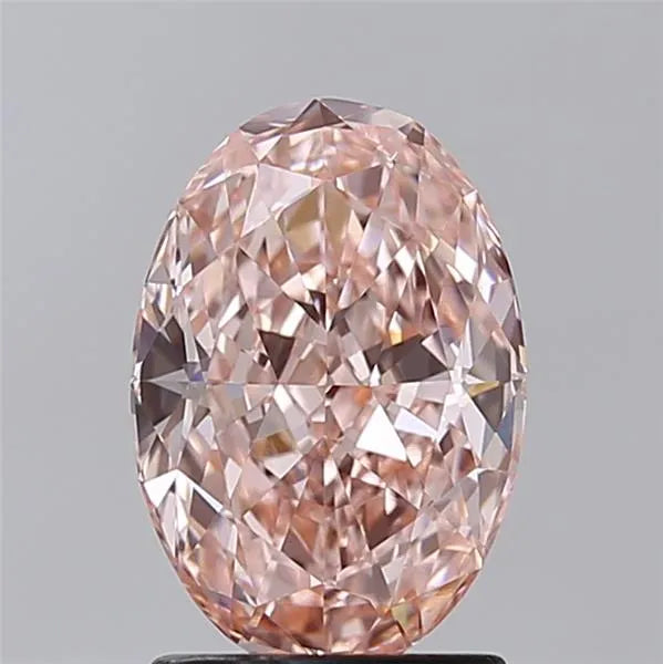 1.83ct Oval Lab Grown Diamond (Colour Fancy Vivid Pink, Clarity VVS2, IGI Certified)