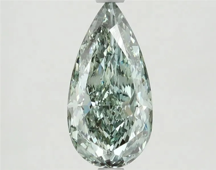 1.83ct Pear Lab Grown Diamond (Colour Fancy Vivid Green, Clarity VS1, Uncertified)