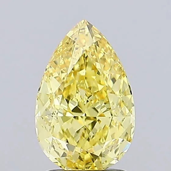 1.83ct Pear Lab Grown Diamond (Colour Fancy Vivid Yellow, Clarity VS1, IGI Certified)