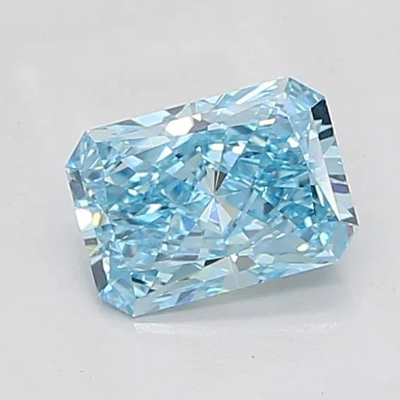 1.83ct Radiant Lab Grown Diamond (Colour Fancy Vivid Blue, Clarity VVS2, IGI Certified)