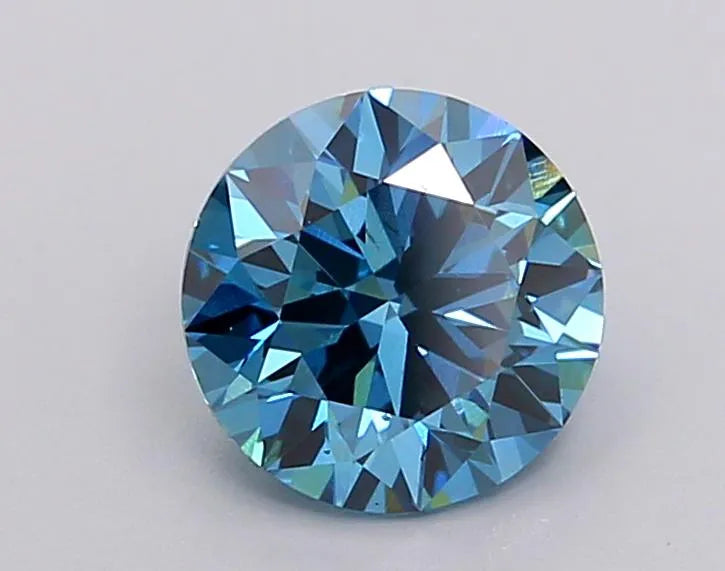 1.83ct Round Lab Grown Diamond (Colour Fancy Vivid Blue, Clarity VS1, Cut EX, Uncertified)