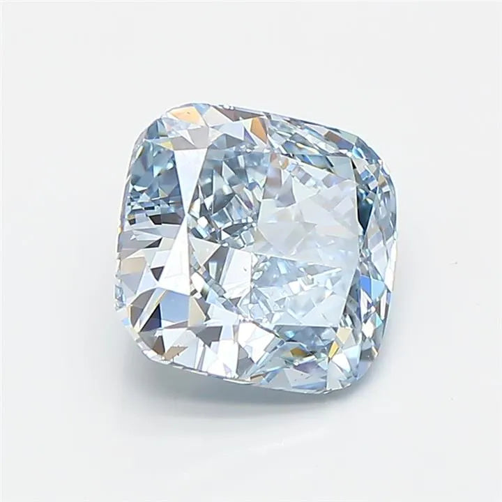 1.84ct Cushion modified Lab Grown Diamond (Colour Fancy Blue, Clarity VS2, IGI Certified)