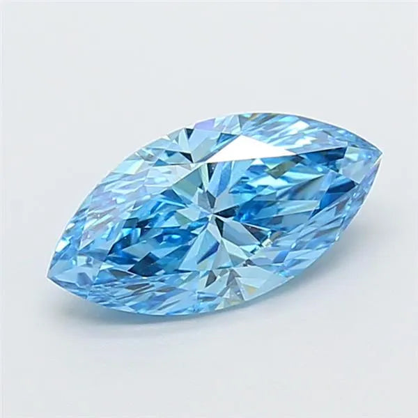 1.84ct Marquise Lab Grown Diamond (Colour Fancy Vivid Blue, Clarity VS1, IGI Certified)