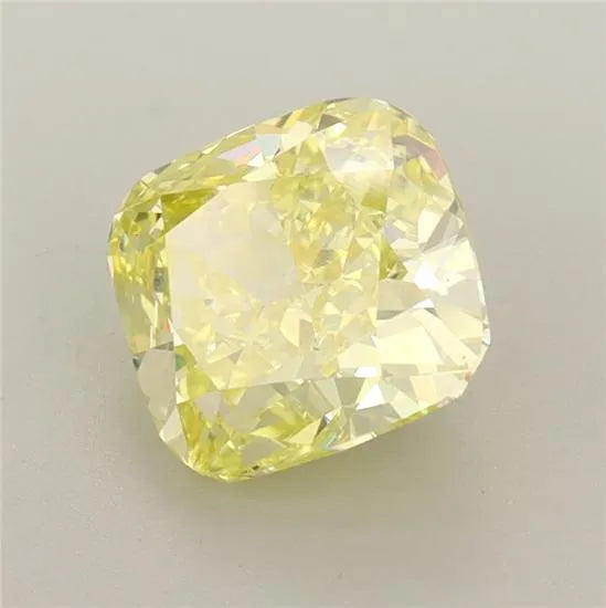 1.85ct Cushion brilliant Lab Grown Diamond (Colour Fancy Vivid Yellow, Clarity VS1, IGI Certified)