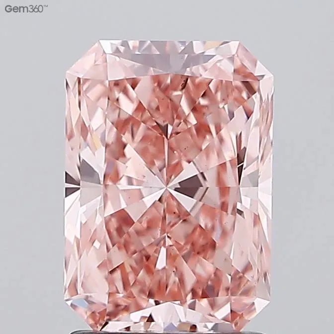 1.86ct Radiant Lab Grown Diamond (Colour Fancy Vivid Pink, Clarity VS1, IGI Certified)