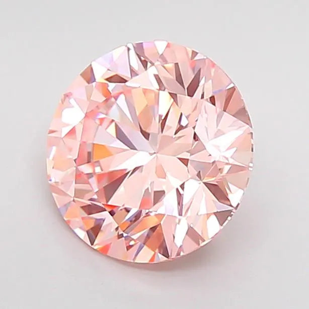 1.86ct Round Lab Grown Diamond (Colour Fancy Intense Pink, Clarity VVS2, Cut ID, IGI Certified)