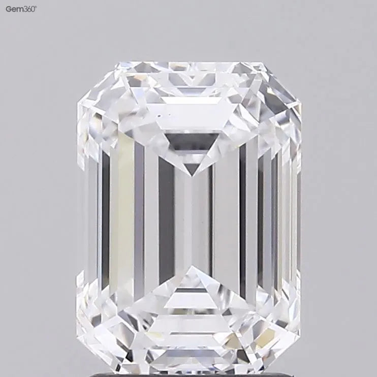 1.87ct Emerald Lab Grown Diamond (Colour D, Clarity VVS1, IGI Certified)
