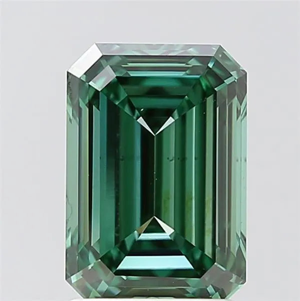 1.87ct Emerald Lab Grown Diamond (Colour Fancy Vivid Green, Clarity VS2, IGI Certified)