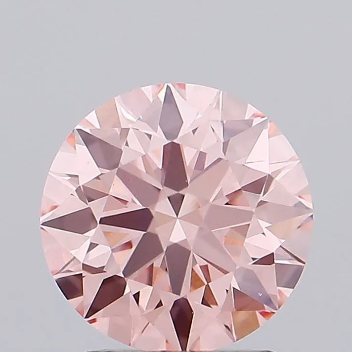 1.87ct Round Lab Grown Diamond (Colour Fancy Vivid Pink, Clarity VS1, Cut ID, IGI Certified)