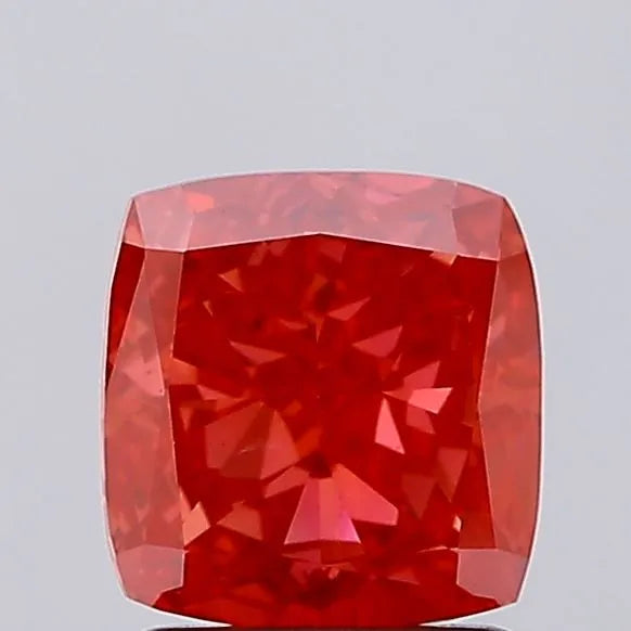 1.89ct Cushion brilliant Lab Grown Diamond (Colour Fancy Vivid Red, Clarity VS2, Uncertified)