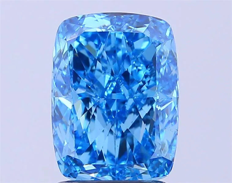 1.89ct Cushion modified Lab Grown Diamond (Colour Fancy Vivid Blue, Clarity VS1, IGI Certified)