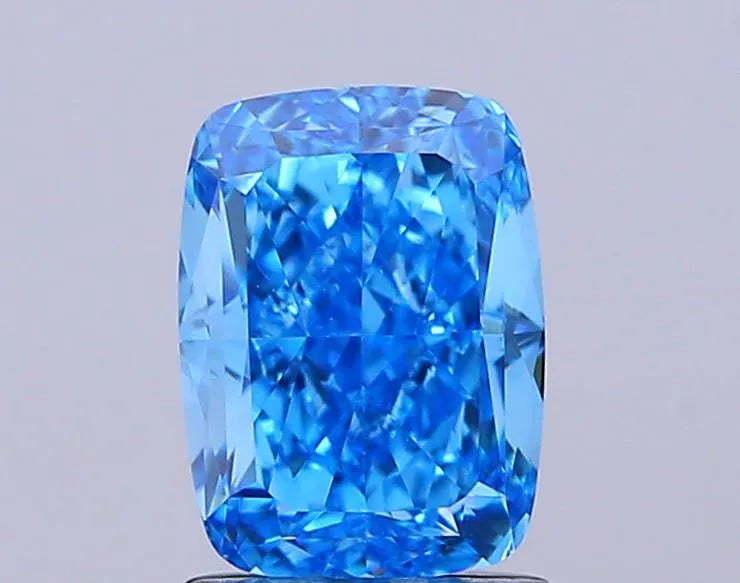 1.90ct Cushion modified Lab Grown Diamond (Colour Fancy Vivid Blue, Clarity VVS2, IGI Certified)