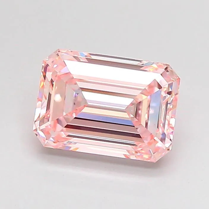 1.90ct Emerald Lab Grown Diamond (Colour Fancy Intense Pink, Clarity VVS1, IGI Certified)