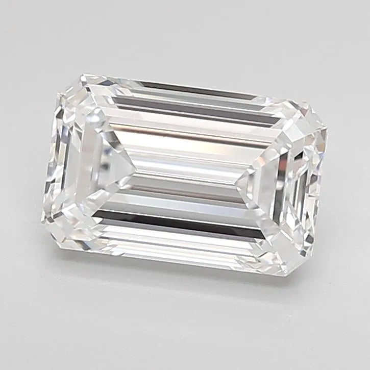 1.92ct Emerald Lab Grown Diamond (Colour D, Clarity IF, Cut EX, IGI Certified)