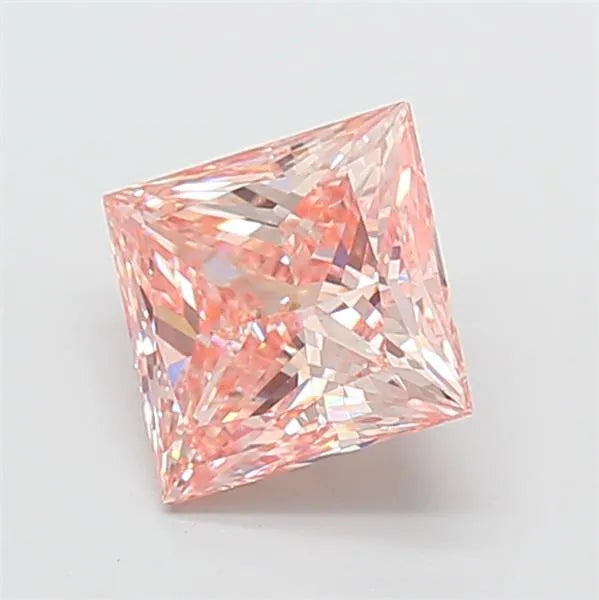 1.93ct Princess Lab Grown Diamond (Colour Fancy Intense Pink, Clarity VS2, IGI Certified)