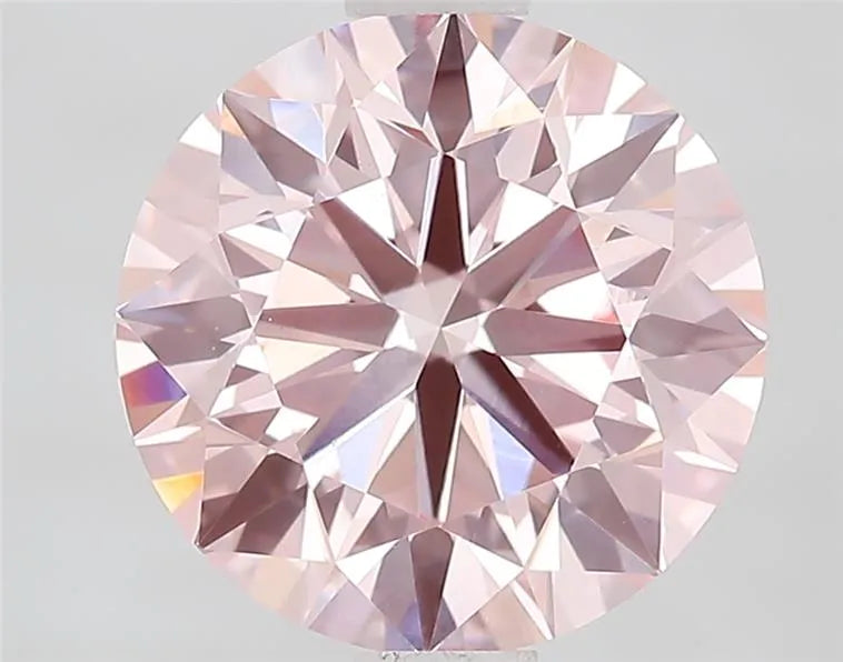 1.93ct Round Lab Grown Diamond (Colour Fancy Intense Pink, Clarity VVS2, Cut ID, IGI Certified)