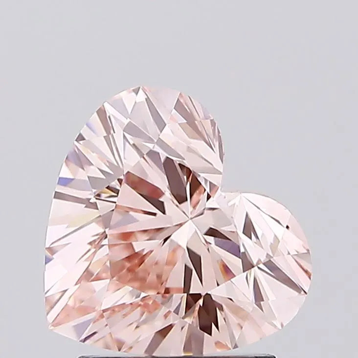 1.94ct Heart Lab Grown Diamond (Colour Fancy Light Pink, Clarity VVS2, IGI Certified)