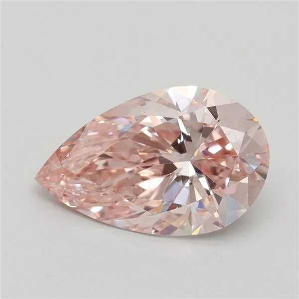 1.94ct Pear Lab Grown Diamond (Colour Fancy Intense Pink, Clarity VS1, IGI Certified)