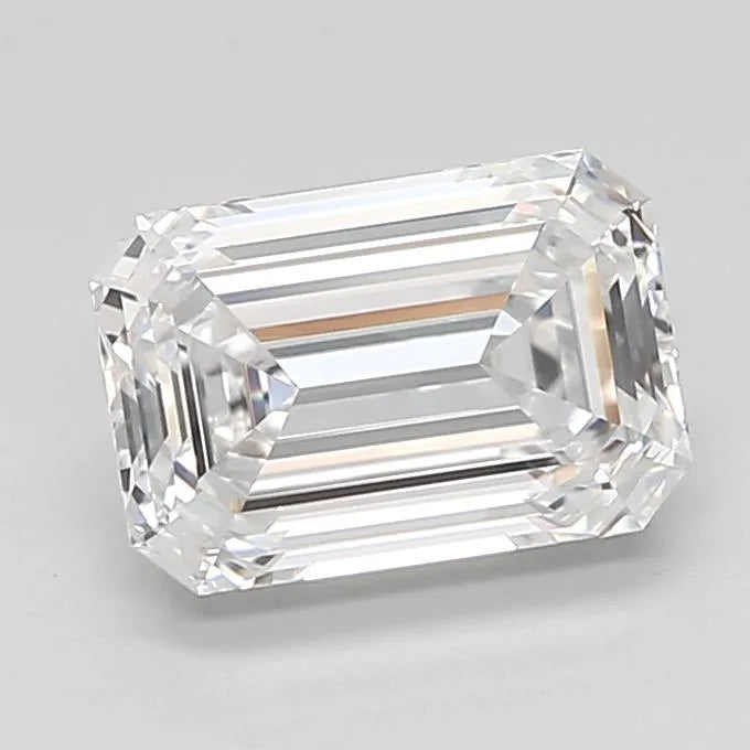 1.96ct Emerald Lab Grown Diamond (Colour D, Clarity IF, Cut EX, IGI Certified)