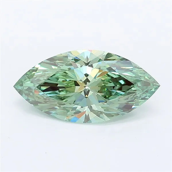 1.96ct Marquise Lab Grown Diamond (Colour Fancy Vivid Green, Clarity VS1, IGI Certified)
