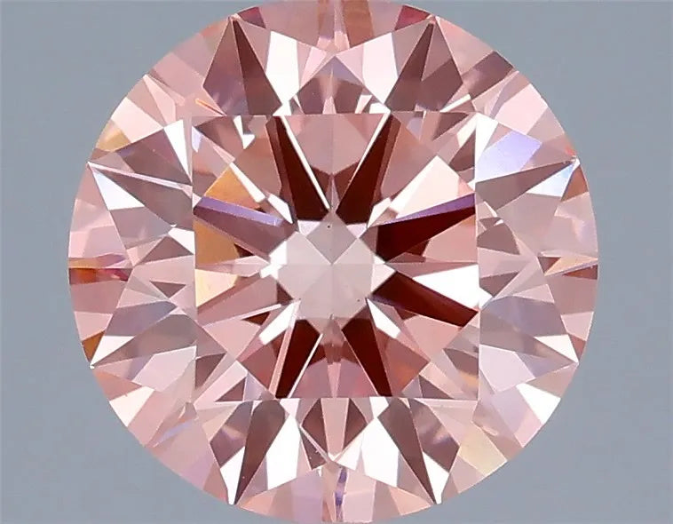 1.97ct Round Lab Grown Diamond (Colour Fancy Vivid Pink, Clarity VS1, Cut ID, IGI Certified)