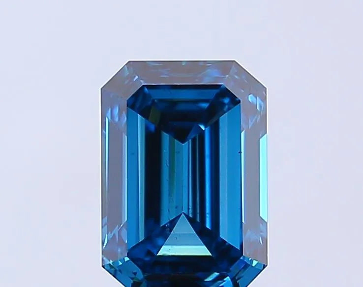 1.98ct Emerald Lab Grown Diamond (Colour Fancy Vivid Blue, Clarity VS2, IGI Certified)