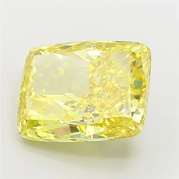 10.00ct Cushion modified Lab Grown Diamond (Colour Fancy Vivid Yellow, Clarity VS2, IGI Certified)