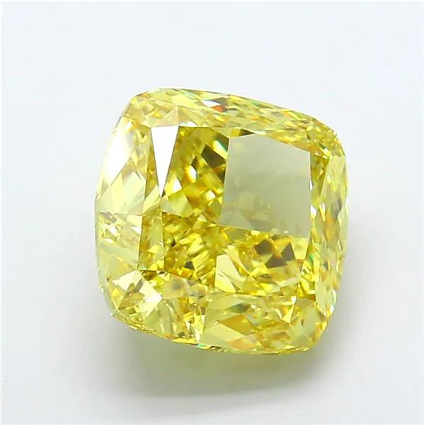 10.01ct Cushion modified Lab Grown Diamond (Colour Fancy Vivid Yellow, Clarity VS1, IGI Certified)
