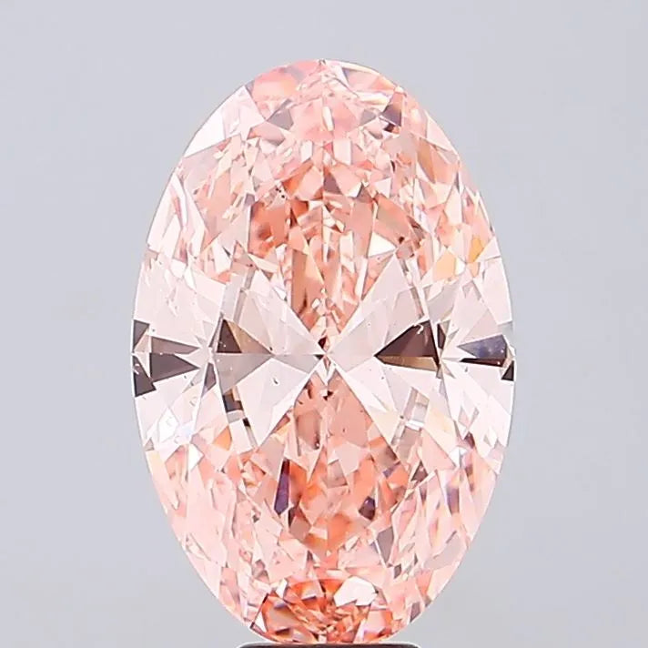 10.01ct Oval Lab Grown Diamond (Colour Fancy Vivid Pink, Clarity VS2, Uncertified)